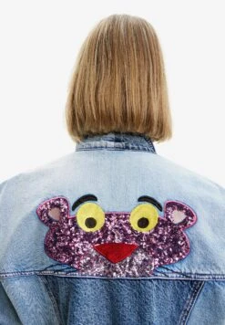 Desigual Oversize Pink Panther Denim - Spijkerjas - Blue -Desigual a26a541831c842a69e7edf3f767095b9