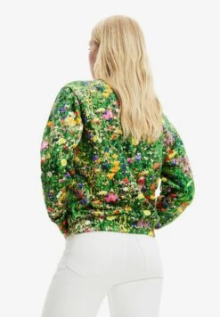 Desigual Floral Plant - Sweater - Green -Desigual a320bbb61dae41b4837001992a565731