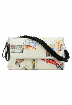 Desigual Midsize Illustration Crossbody - Schoudertas - White