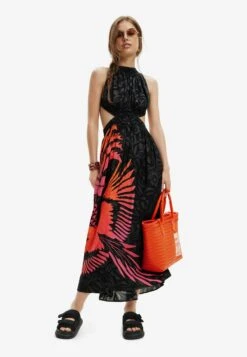 Desigual Tropical Cut Outmidi - Strandaccessoire - Black