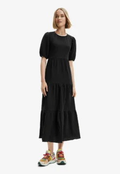 Desigual Stretchport - Jurk - Black