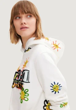 Desigual Arty Flocked - Hoodie - Sour Cream -Desigual a5208a0ab3f44e12af52c33ad12e2682 scaled