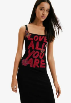 Desigual Slim Message Strappy - Gebreide Jurk - Black 8 Desigual Slim Message Strappy - Gebreide Jurk - Black -Desigual a706611ebc124bafad82f67d2b55abfd scaled