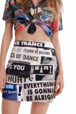 Desigual Fal Collage - Minirok - Tutti Fruti -Desigual a7468701778647679278bfdbf3d4c888