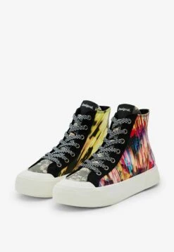 Desigual Glitch Patchwork- Sneakers Hoog - Multi Coloured -Desigual a9a3d8b1414c480d99619c11a1c4967c