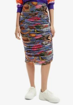 Desigual Slim Tulle - Kokerrok - Blue -Desigual aa0624781908467793319cc0a4692765