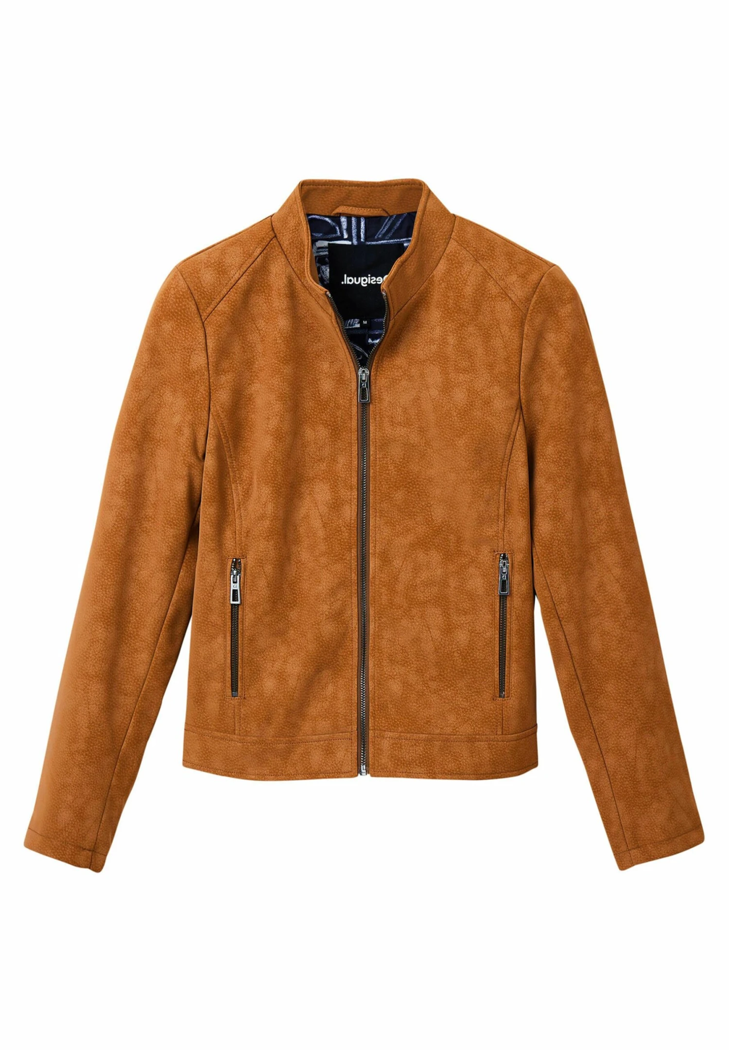 Desigual Suede-Effect Biker - Imitatieleren Jas - Brown 5 Desigual Suede-Effect Biker - Imitatieleren Jas - Brown - Afbeelding 5