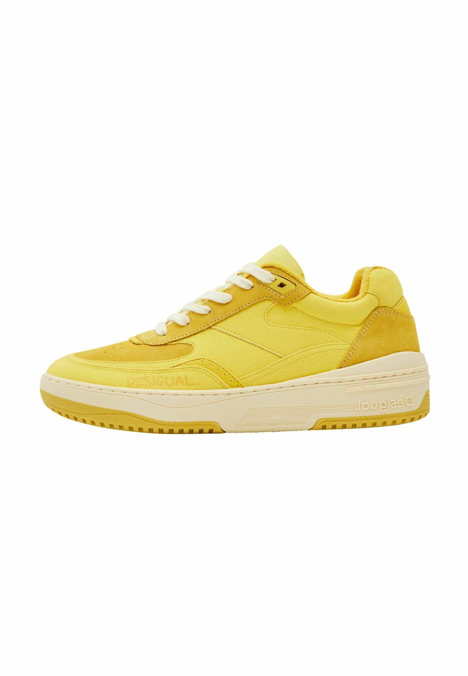 Desigual Retro Chunky Patchwork- Sneakers Laag - Yellow 2 Desigual Retro Chunky Patchwork- Sneakers Laag - Yellow - Afbeelding 2