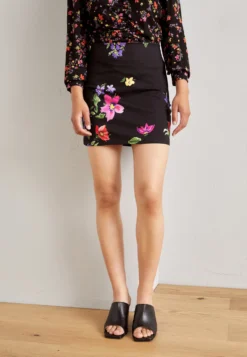 Desigual Flora - Minirok - Black