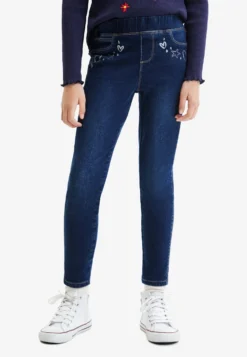 Desigual Slim With Designs - Jeggings - Dark Blue