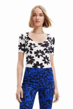 Desigual Kela - T-Shirt Print - White