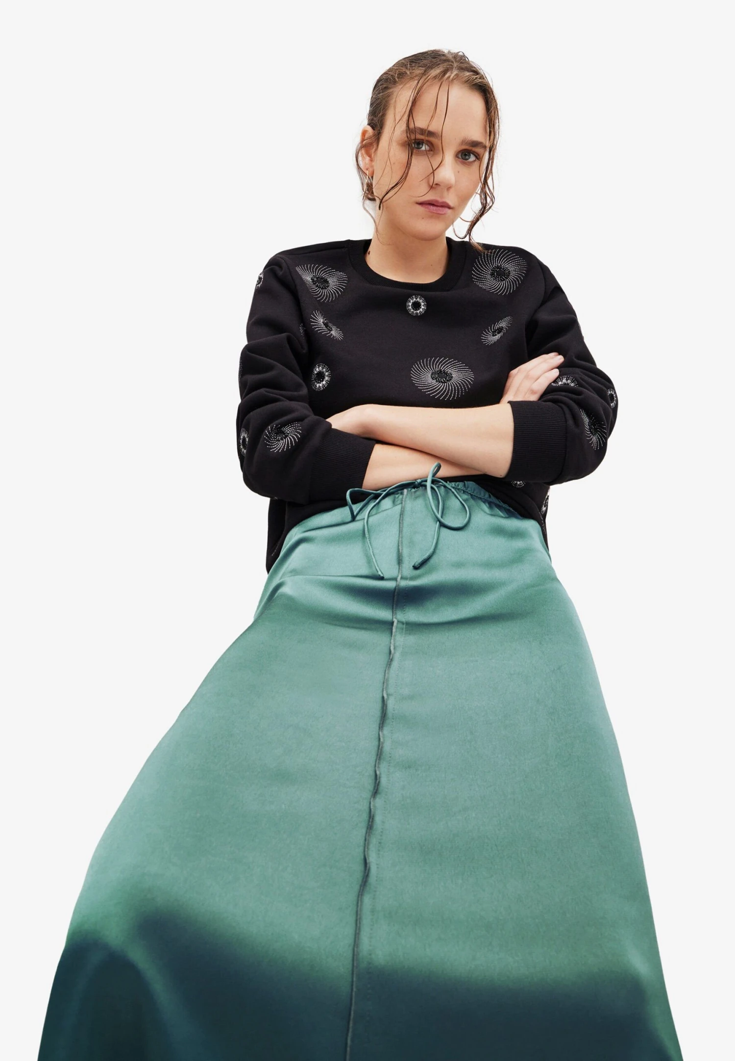 Desigual Maxirok - Green 4 Desigual Maxirok - Green - Afbeelding 4