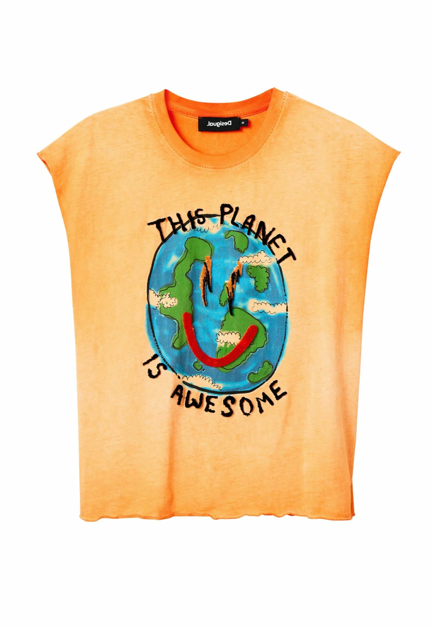 Desigual Reversible Bikini Bottoms - T-Shirt Print - Orange 5 Desigual Reversible Bikini Bottoms - T-Shirt Print - Orange - Afbeelding 5