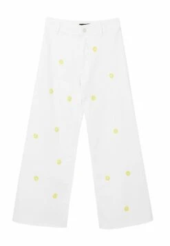Desigual Daisy Cropped Culotte - Flared Jeans - White -Desigual b38d8292429e44cb849edff932bc45ff