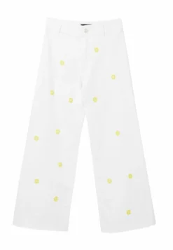 Desigual Daisy Cropped Culotte - Flared Jeans - White -Desigual b38d8292429e44cb849edff932bc45ff scaled