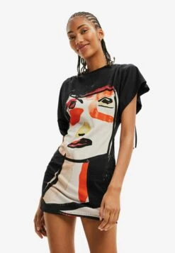 Desigual Arty Face- Etui-Jurk - Multi Coloured