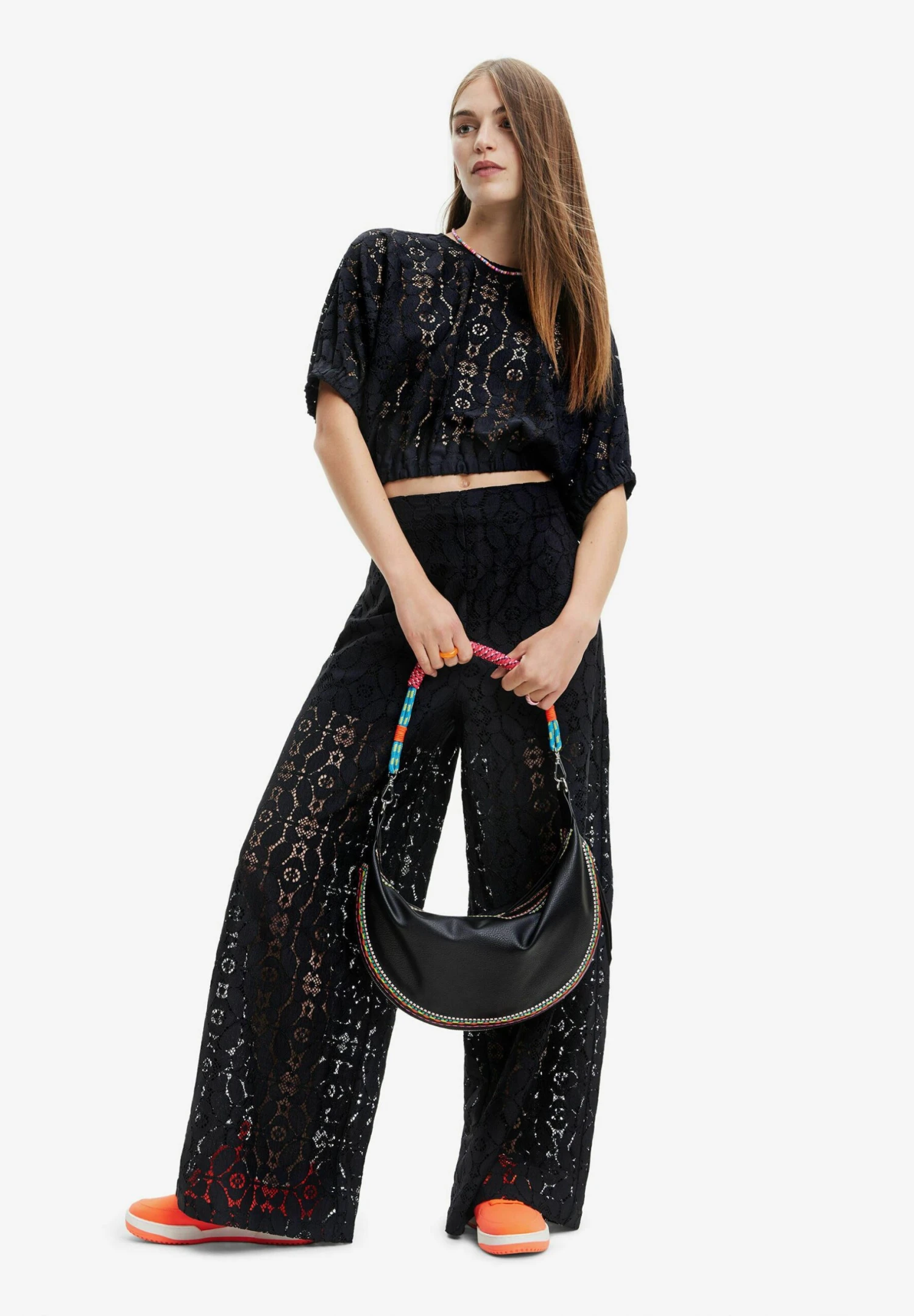 Desigual Sheer Lace - Broek - Black 2 Desigual Sheer Lace - Broek - Black - Afbeelding 2