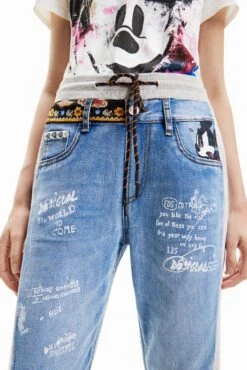 Desigual Disney - Relaxed Fit Jeans - Denim Light Wash 9 Desigual Disney - Relaxed Fit Jeans - Denim Light Wash -Desigual b467271ddf284c7e826a9be9ea201d84