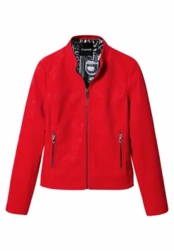 Desigual Suede-Effect Biker - Imitatieleren Jas - Red -Desigual b524b439db5b4230a937a007e1a62749 scaled