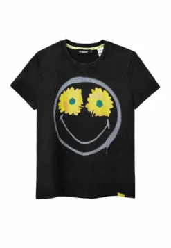 Desigual Tropical Tulle - T-Shirt Print - Black -Desigual b54b72aed8d847e2a444e7781a001e88 scaled