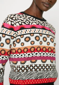 Desigual Chapin - Trui - White/Multi-Coloured -Desigual b67b0d9e30fb4ae28a8fe6e105ed6e41 scaled