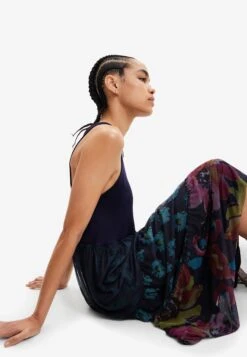 Desigual Disney'S Mickey Mouseplatterweat - Maxi-Jurk - Blue -Desigual b74345415bf046128c19f0eece587038