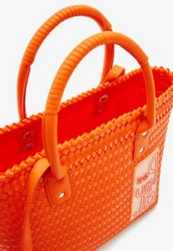 Desigual Midsize Woven Tote - Shopper - Orange -Desigual b80319a419dd4a869fb267007718e0cf