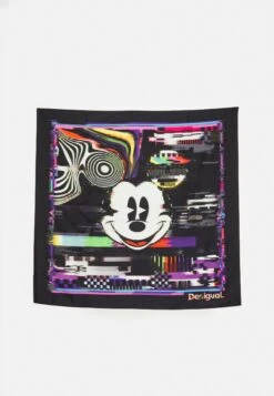 Desigual Mickey Glitch Square - Halsdoek - Black