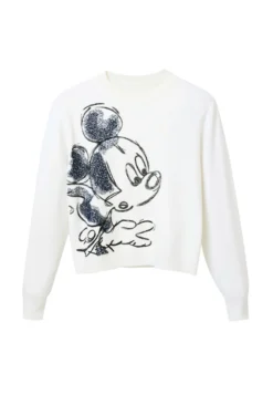 Desigual Mickey Mouse Embroidered - Trui - White -Desigual b9910f13913f43fa915e62b1dc056733 scaled