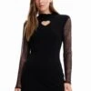 Desigual Miley�Weat - Gebreide Jurk - Black