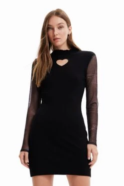 Desigual Miley�Weat - Gebreide Jurk - Black