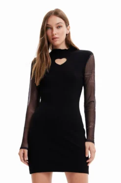 Desigual Miley�Weat - Gebreide Jurk - Black