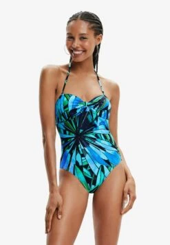 Desigual Tropical Knot Swimsuit - Badpak - Blue