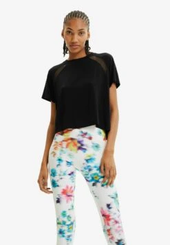 Desigual Swimwear - T-Shirt Print - Black