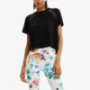 Desigual Swimwear - T-Shirt Print - Black