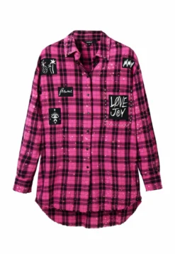 Desigual Oversize Plaid - Overhemdblouse - Pink -Desigual bb1dc79e4af6437282129bec27c40195 scaled