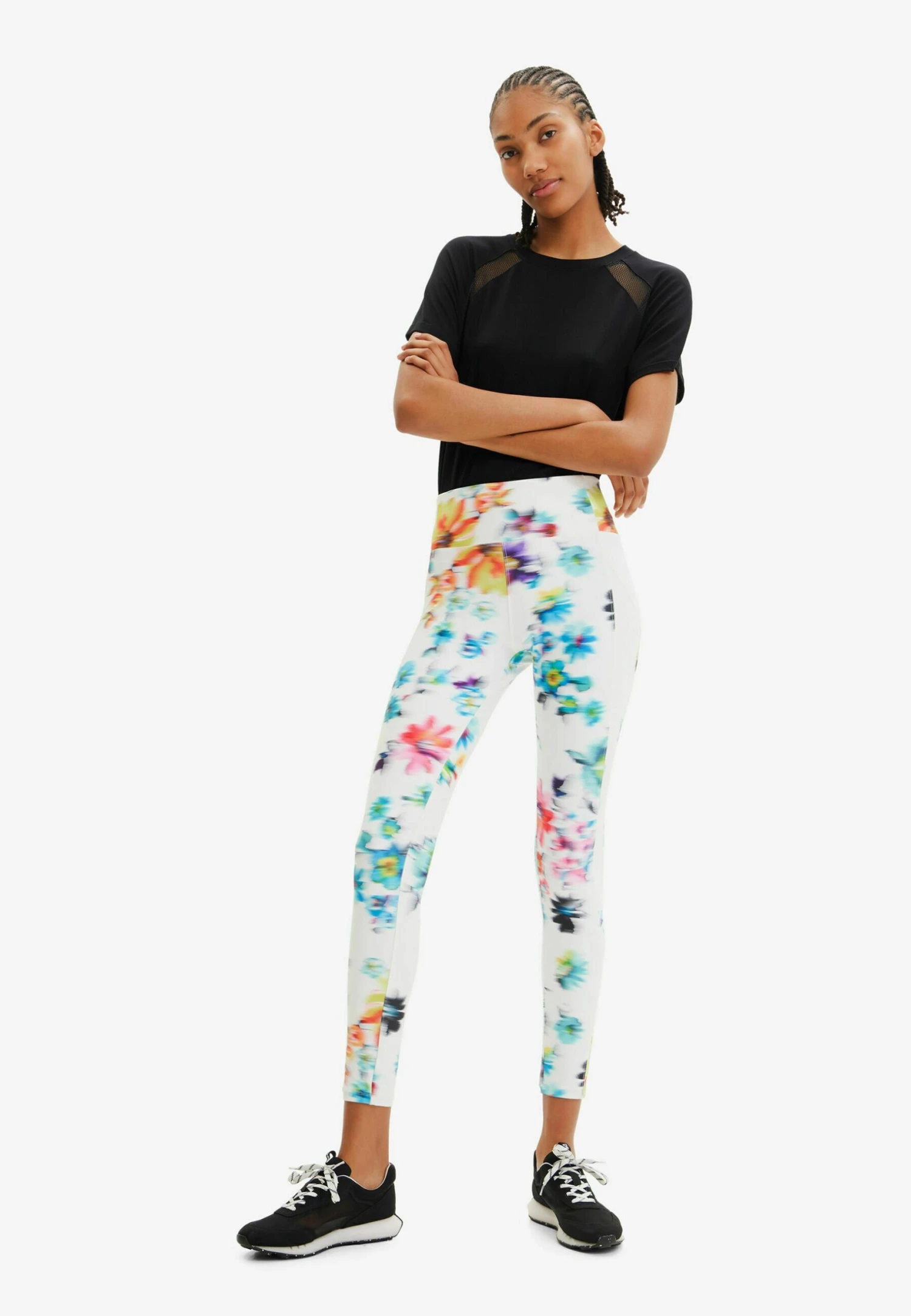 Desigual Floral Sport Leggings - Legging - White 2 Desigual Floral Sport Leggings - Legging - White - Afbeelding 2