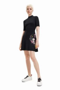 Desigual Vest Mickey Morro - Jurk - Black