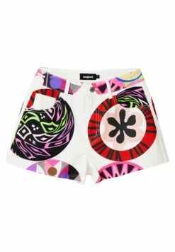 Desigual Designed By M. Christian Lacroix - Jeansshort - White -Desigual bee53b522f6f49a38458b6972da8c55e
