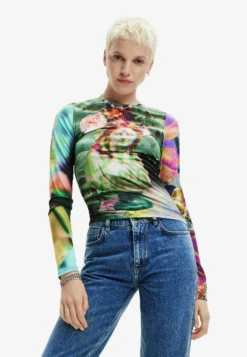 Desigual Fantasy Bust - Longsleeve - Blue