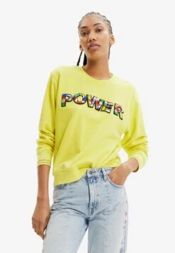 Desigual Power Patch - Sweater - Yellow