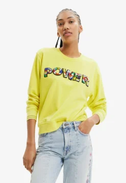 Desigual Power Patch - Sweater - Yellow