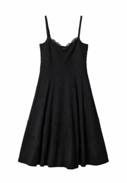 Desigual Swiss Midi- Jurk - Black -Desigual c057e11dc901414c8b38f6497d999945