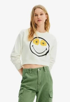 Desigual Smiley® - Sweater - White