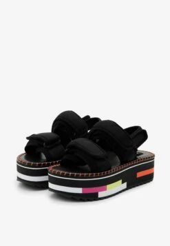 Desigual Xl Platform Sandals - Sandalen Met Plateauzool - Black -Desigual c0d1ee0293204edd8e62439ccee04395