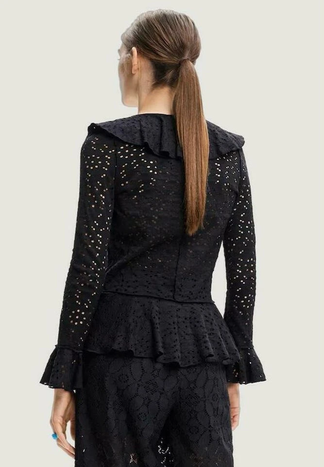 Desigual Tropical Withtraps - Overhemdblouse - Black 2 Desigual Tropical Withtraps - Overhemdblouse - Black - Afbeelding 2