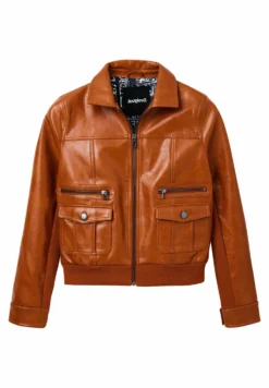Desigual Retro Pockets - Imitatieleren Jas - Brown -Desigual c203d49a311c46fb9240ffe1b2e78b08 scaled