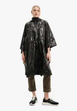 Desigual Logo- Regenjas - Black