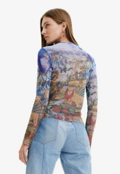 Desigual Designed By M. Christian Lacroix - Longsleeve - Blue -Desigual c609cca01767499da2fb3b15fba49569