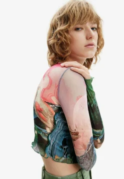 Desigual Tropical Knotwimsuit - Longsleeve - Red -Desigual c6ac7291e6654d3dbac8224be3dd611b scaled